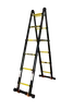 Драбина-трансформер телескопічна 2*6сх 1,0-5,0м анодований алюміній - 1