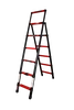 Стремянка телескопічна 6сх. верх.сх. 2м, двостороння - 1