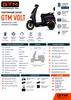 Скутер акумуляторний Volt, 1500Вт, 72V, швидкість 50км/год, запас ходу 60км - 3