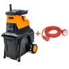 Подрібнювач садовий MS2800/45 KIT, 220В, 2800Вт, гілки до 45мм, фреза, контейнер 60л + подовжувач 10м помаранч. - 1