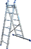 Драбина 2-секц. розкл. 2*6сх. 1,7-2,5м VHR H - 1