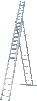 Драбина 3-секц. розкл. 3*17сх. 4,6-11,4м VHR P мет.розтяжка - 1