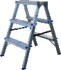 Стремянка 3сх. верх.сх. 0,72м, двостороння  DHR403 - 1