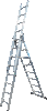 Драбина 3-секц. розкл. 3*8сх. 2,2-4,50м VHR T - 1