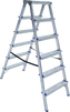 Стремянка 6сх. верх.сх. 1,41м, двостороння DHR406 - 2