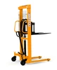 Штабелер гідравлічний 1000кг/1,6м, довж. вил 1,1м,рег. ширина вил, колір - жовтий - 1