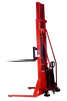 Штабелер ел.гідравлічний несамохід. 1500кг, підйом-4м, довжина вил 1,1м, колір-червоний - 1