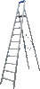 Стремянка 10сх. верх.сх.-2,4м JHR 610 - 1