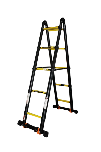 Драбина-трансформер телескопічна 2*5сх 0,9-4,1м анодований алюміній