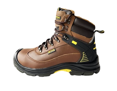 Черевики робочі утеплені р.44 композ.носок, шкіра коричневого кольору S1P SRC