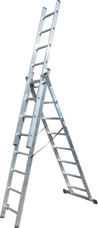 Драбина 3-секц. розкл. 3*8сх. 2,2-4,50м VHR T (УЦІНКА)