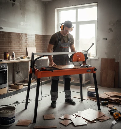 Електроплиткоріз TSW200G-620 220В/800Вт довжина різу 620мм, круг 200*25,4мм