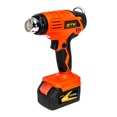 Термоповітродувка акум. HGC18/550, 18В, 350/550С, 160/200л/хв, КАРКАС (без АКБ і ЗП)