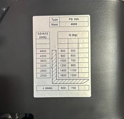 Штабелер електричний самохідний 1,6т/4,6м 24В/240Ah з площ. оператора