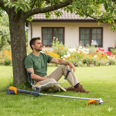 Кущоріз акум. BC56/1800BL KIT, 56В, ширина косіння 25/42см, ніж + косильна головка, акум. 4А*год + зарядний пристрій