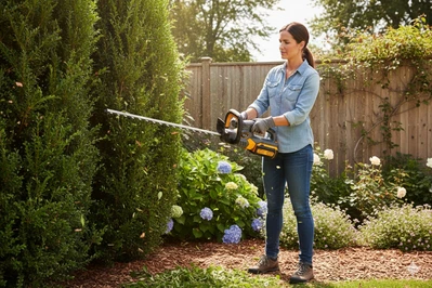 Ножиці для кущів акум. HT56/560BL KIT, 56В, леза-56см, відстань між лезами 33мм, акум. 2,5А*год + зарядний пристрій