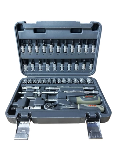 Набір інструменту 46од. 1/4" 4-14мм пластик. кейс