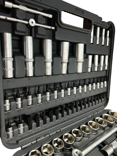 Набір інструменту 108од. 1/2-1/4" 4-32мм пластик. кейс