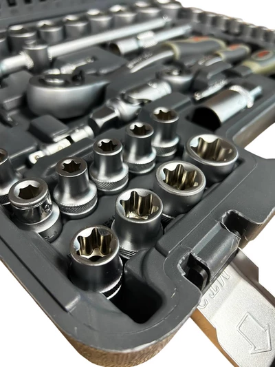 Набір інструменту 108од. 1/2-1/4" 4-32мм пластик. кейс