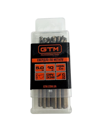 Свердло 5,0 мм HSS-Co5 10шт