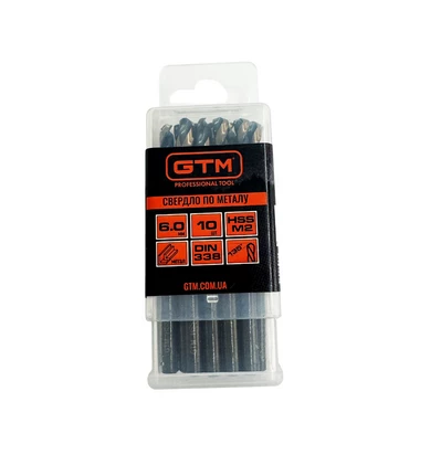 Свердло 6,0 мм HSS 10шт з подвійним покриттям