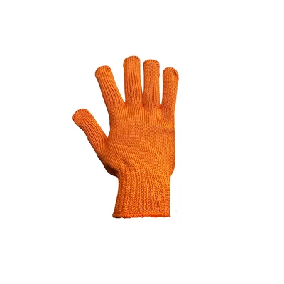 Рукавички трикотажні помаранчеві ТМ GTM LUX 5612 (колосок)