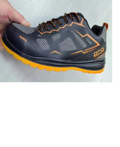 Кросівки захисні р.43 з композ. носком, сітка, чорні з помаранчевим