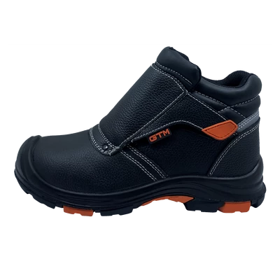 Черевики зварювальника р.47 з мет. носком і каучуковою підошвою SM-072