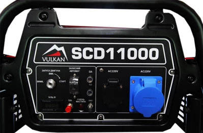 Генераторна установка SCD11000 дизель 1ф 9кВт ел.старт, 18л, колеса