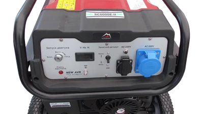 Генераторна установка SC6000E-II 1ф 5,0кВт, ел.старт, бак-25л, колеса