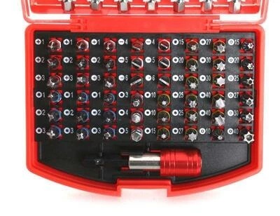 Набір біт з 56 предметів TORX, 1/4 - 25мм, 75мм TAGRED TA1206