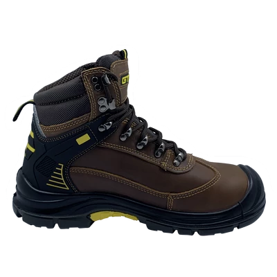 Черевики робочі з мет носком, р.45 коричневого кольору SM-090