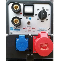 Апарат дугового зварювання з генераторною установкою FH8220W 3ф- 6,5кВА/1ф-3,5кВА, звар.стр-220А, двиг.Honda-GX390, бак 6,1л, руч.старт