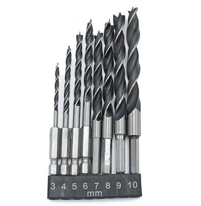 Набір свердел по дереву HEX 1/4", 8 шт TAGRED TA4184