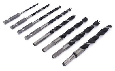 Набір свердел по дереву HEX 1/4", 8 шт TAGRED TA4184