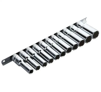 Довгі головки 1/2" 78 мм, комплект 11шт BOXO