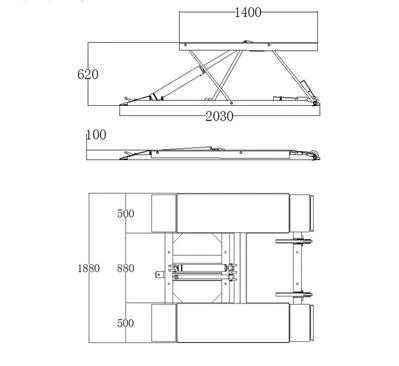 Портативний ножичний підйомник REDATS L-520