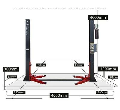Автоматичний двоколонний підйомник REDATS L-220