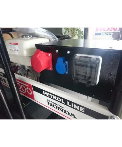 Апарат дугового зварювання з генераторною установкою  FH9220W 3ф-7,8кВА/1ф-4,0кВт, звар.стр-220А, двиг.Honda-GX390, бак 6,2л