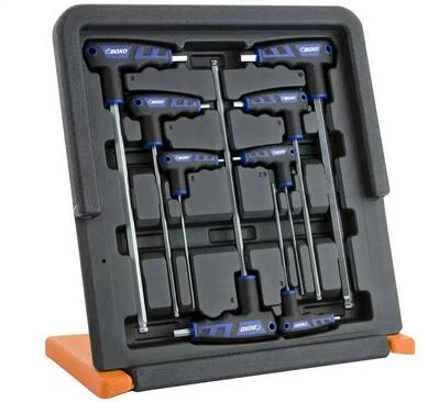 Ключі шестигранні Т-типу BOXO 8шт