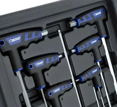 Ключі шестигранні Т-типу BOXO 8шт