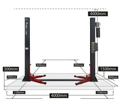 Автоматичний двоколонний підйомник REDATS L-220F