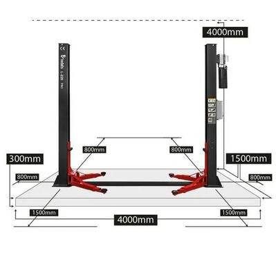 Автоматичний двоколонний підйомник REDATS L-220 PRO