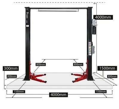 Автоматичний двоколонний підйомник REDATS L-260