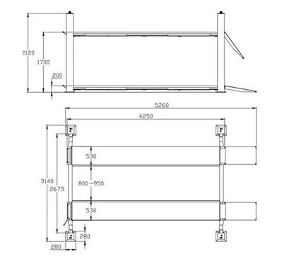 Напівавтоматичний чотириколонний підйомник REDATS L-400