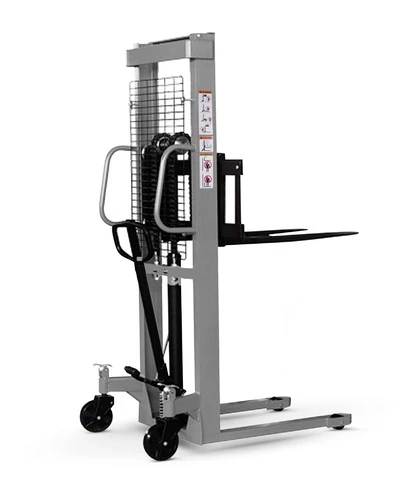 Штабелер гідравлічний 1000кг/1,6м, довж. вил 1,1м,рег. ширина вил, колір - сірий