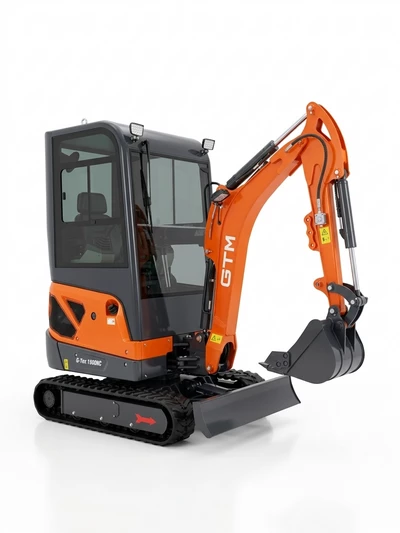 Мініекскаватор гусеничний 1800кг/2,13м гл.копання/дизель 25к.с/кабіна