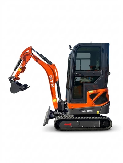 Мініекскаватор гусеничний 1800кг/2,13м гл.копання/дизель 25к.с/кабіна