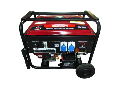 Апарат дугового зварювання з генераторною установкою  SC200M-II 5кВт, 180А/26,8В  бак 25л, електростарт