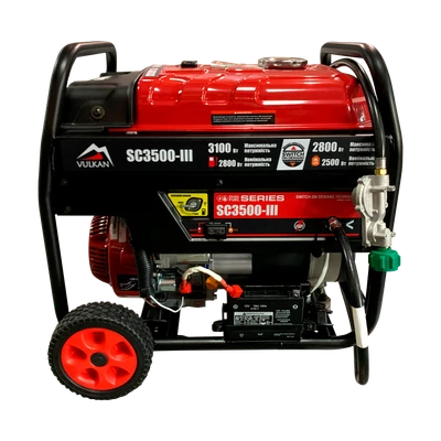 Генераторна установка SC3500-III (бензин/газ) 1ф 2,8кВт/2,3кВт, ручн.старт/електростарт, бак-15л